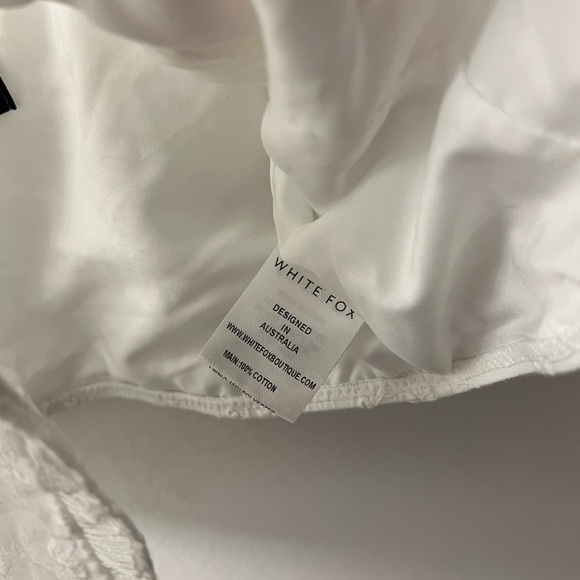 Tie Front White Top - Picture 3 of 7